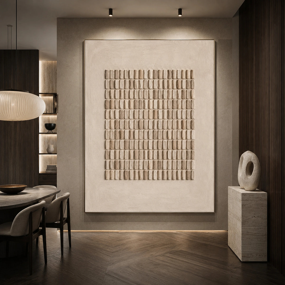 Textured & Impasto Art｜Woven Stillness