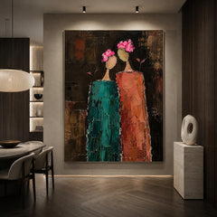 Modern Folk Art | Autumn Rain Walk