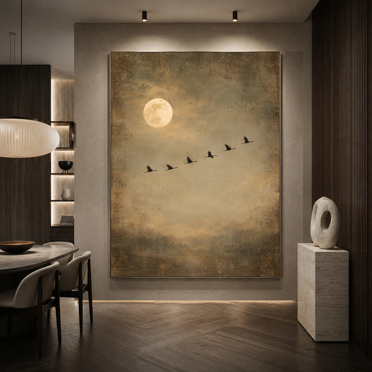 Expressive Contemporary Art｜Under the Golden Moon