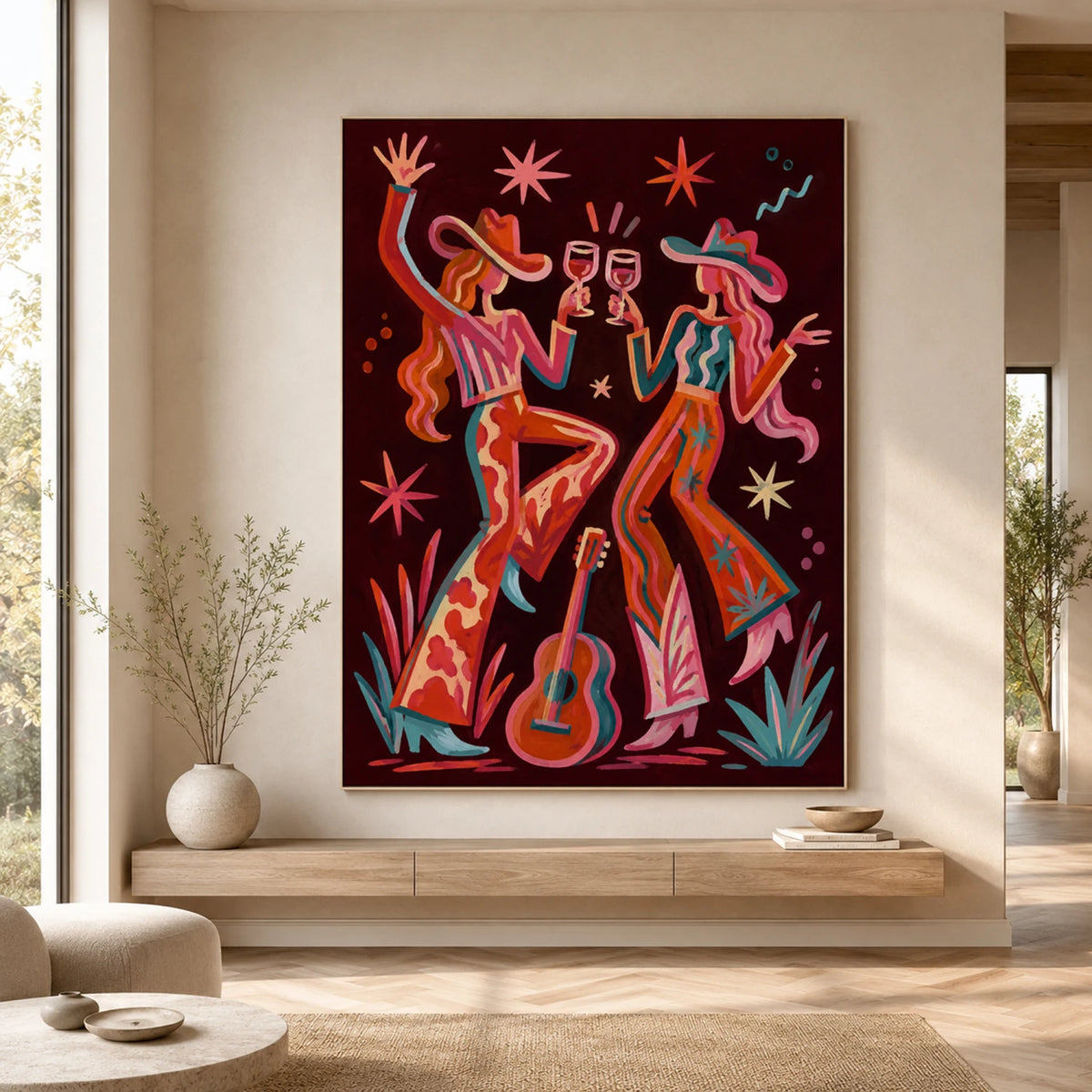 Western Pop Art｜Midnight Desert Celebration