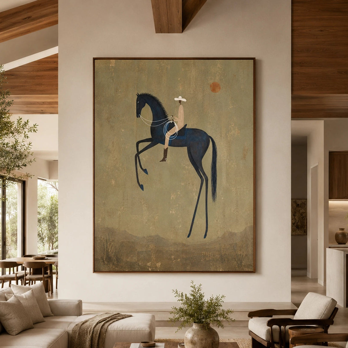 Vintage Americana Art｜High Desert Horseman