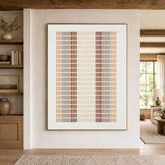 Textured & Impasto Art｜Quiet Grid Rhythm