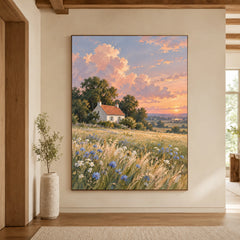 Textured & Impasto Art｜Where Evening Glows