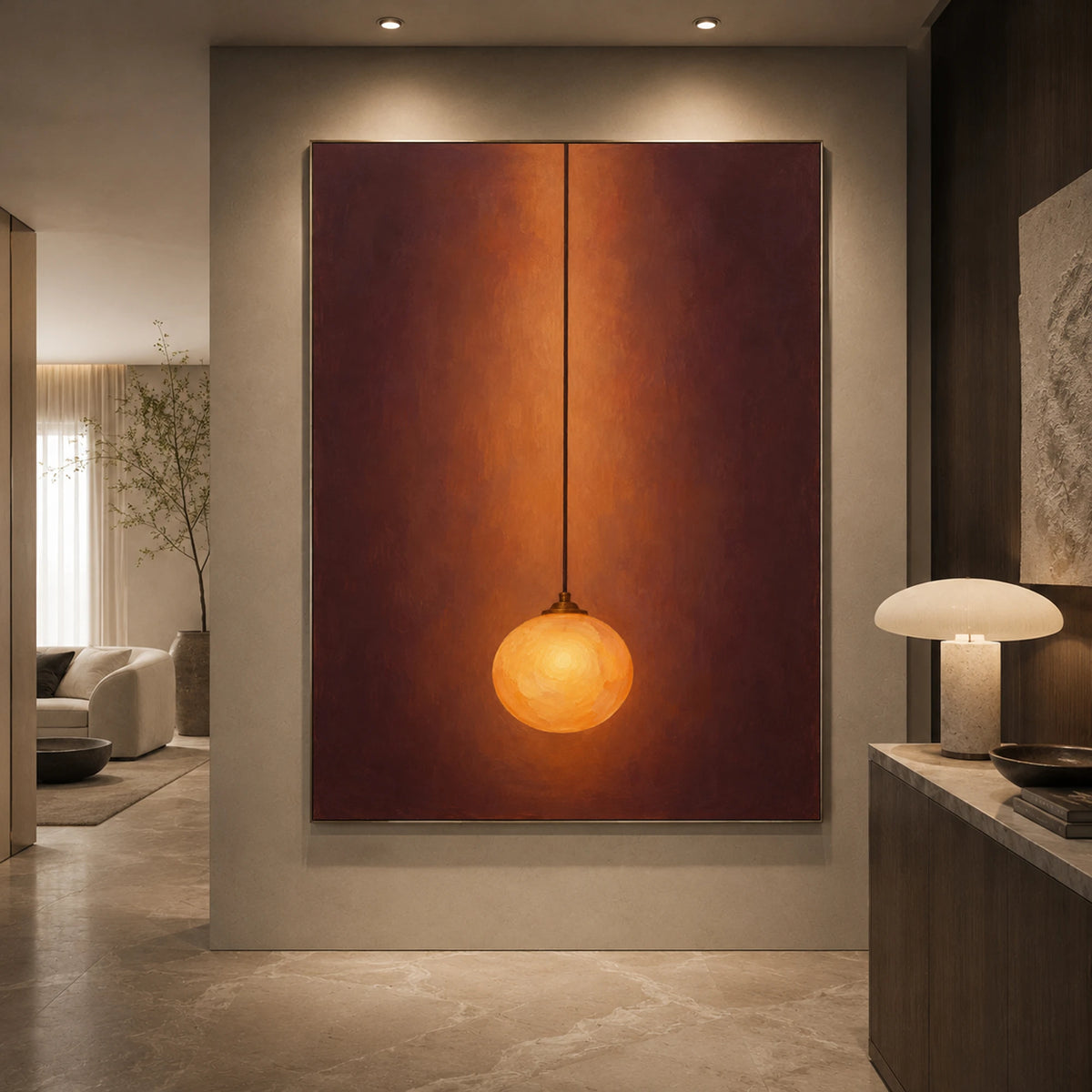 Expressive Contemporary Art｜Amber Glow