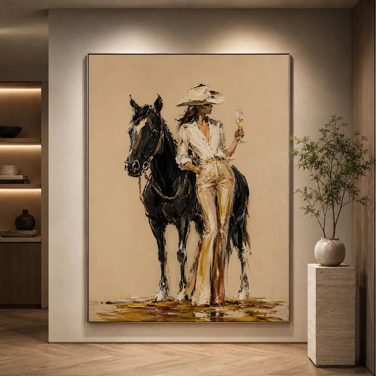 Vintage Americana Art｜Midnight Elegance