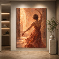 Expressive Contemporary Art｜Golden Light Dancer