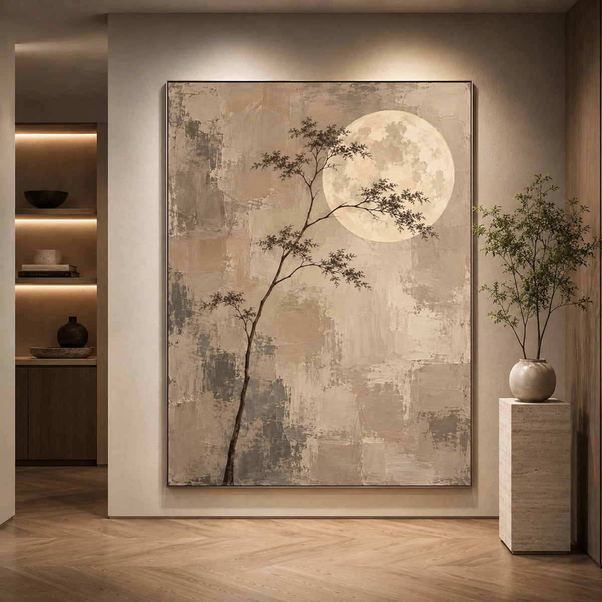 Expressive Contemporary Art｜Whispers Beneath the Moon
