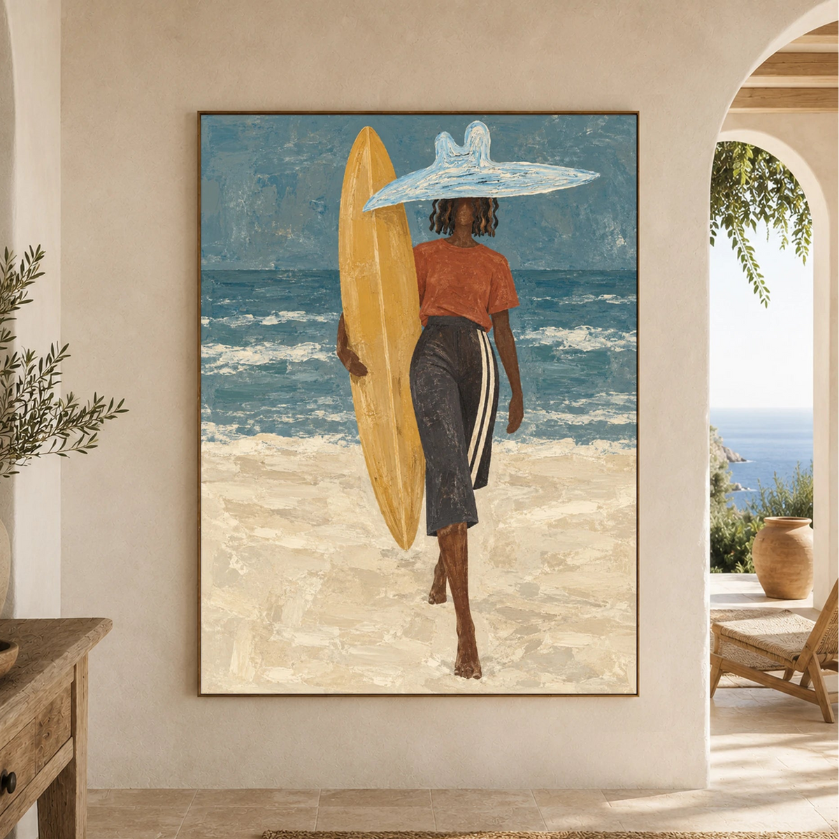 Modern Folk Art｜Coastal Surfer