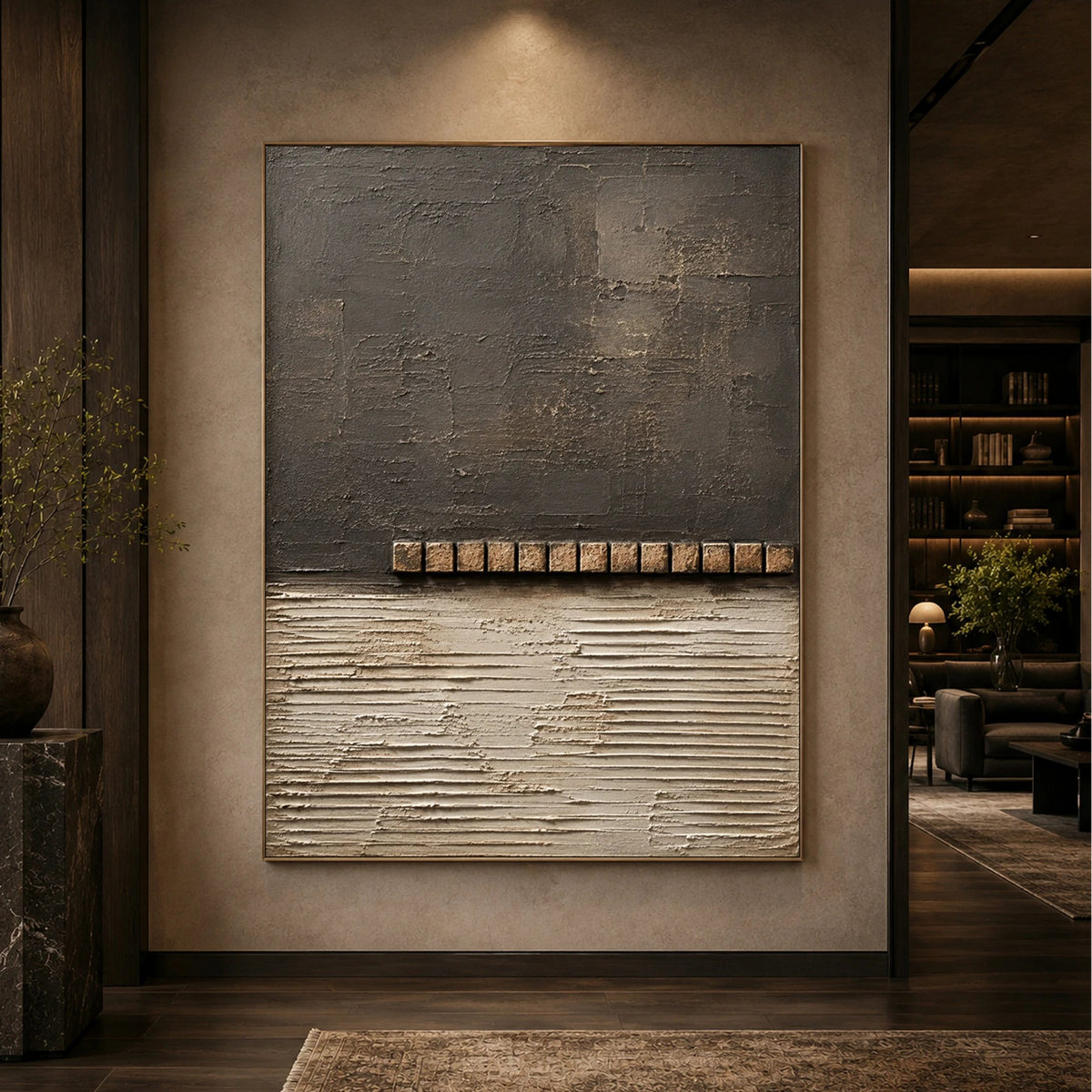 Textured & Impasto Art｜Earthen Rhythm Relief