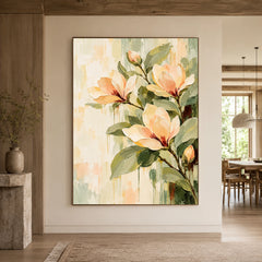 Textured & Impasto Art｜Magnolia Reverie