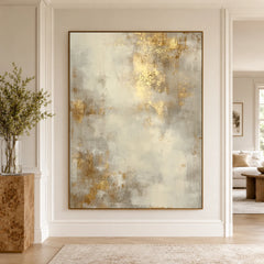 Textured & Impasto Art｜Golden Mineral Mist
