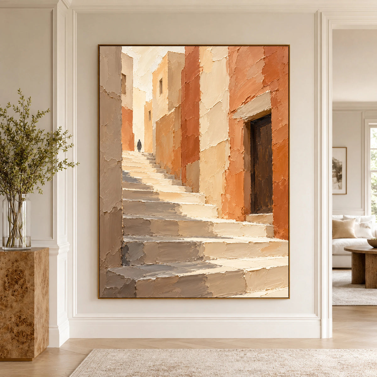 Textured & Impasto Art｜Steps Into Sunlight