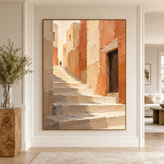 Textured & Impasto Art｜Steps Into Sunlight