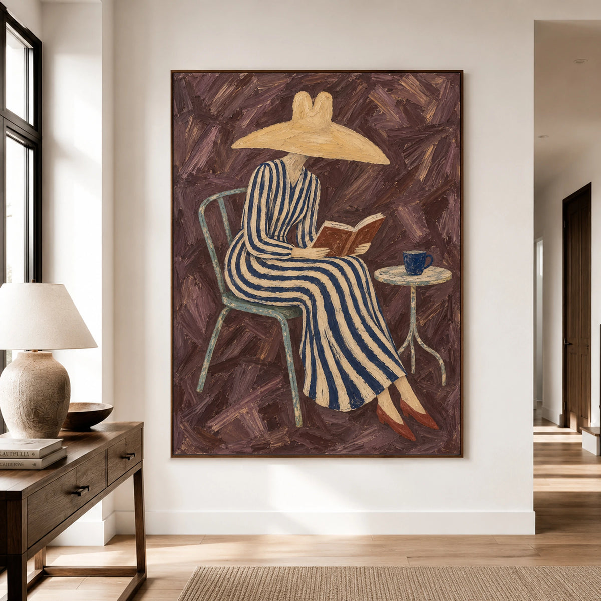 Vintage Americana Art｜Quiet Reading Hour