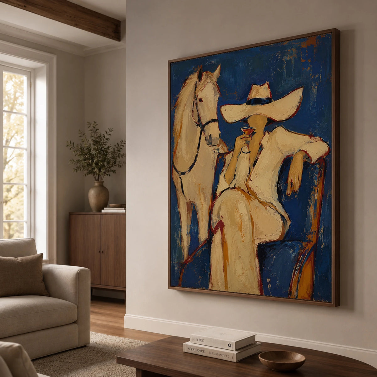 Western Pop Art｜Cowgirl & Horse Reverie