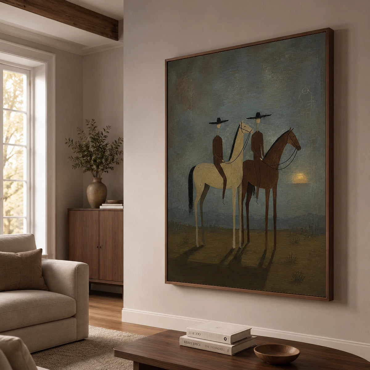 Vintage Americana Art｜Twilight Twin Riders