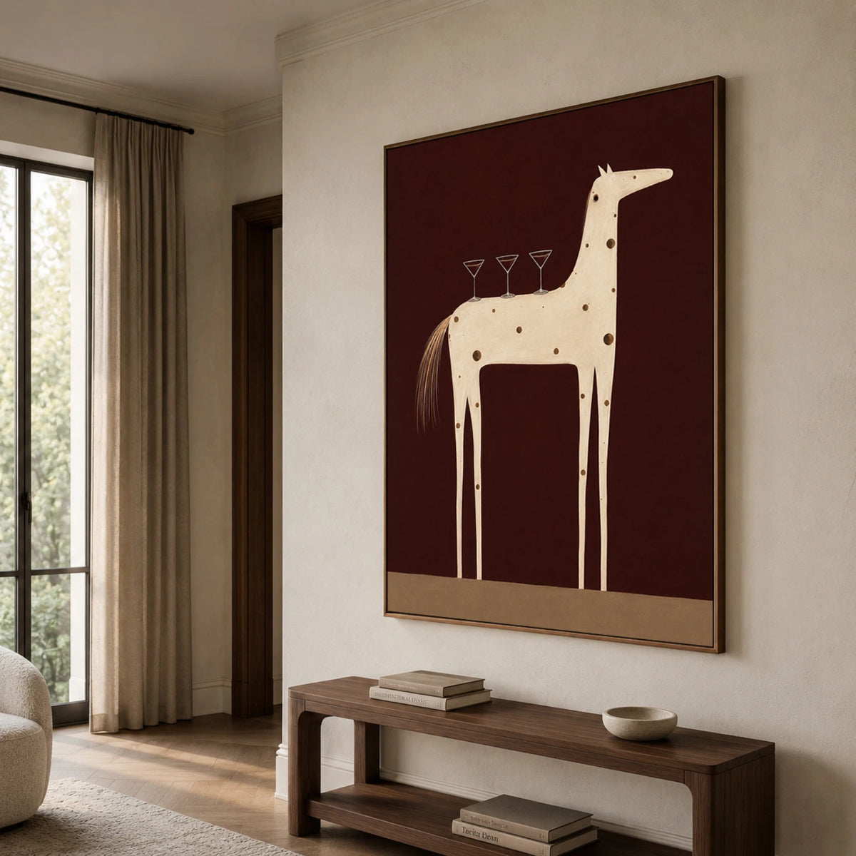 Modern Folk Art｜Midnight Cocktail Horse