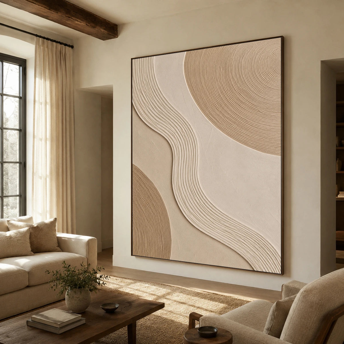 Textured & Impasto Art｜Quiet Orbit Flow