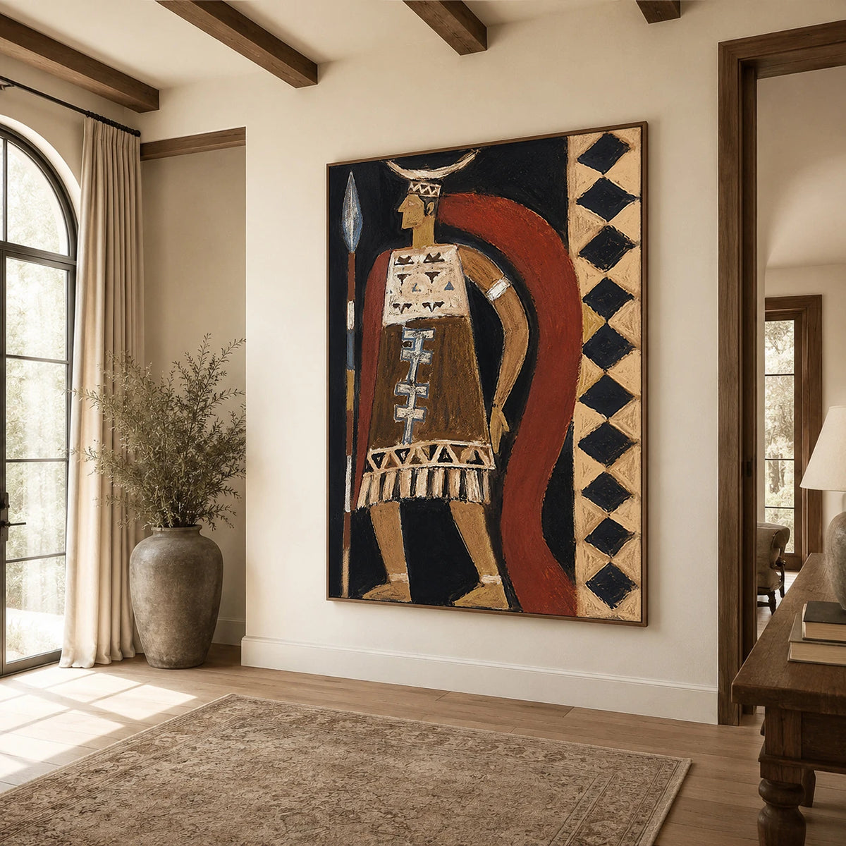 Modern Folk Art｜Native Western Warrior