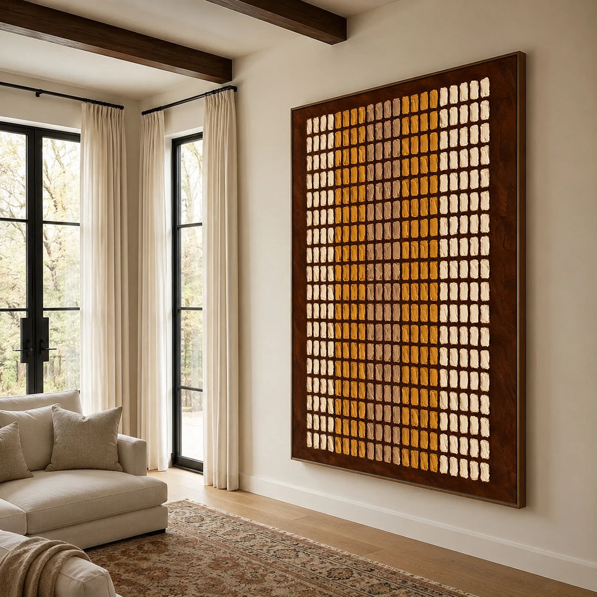 Textured & Impasto Art｜Golden Earth Rhythm