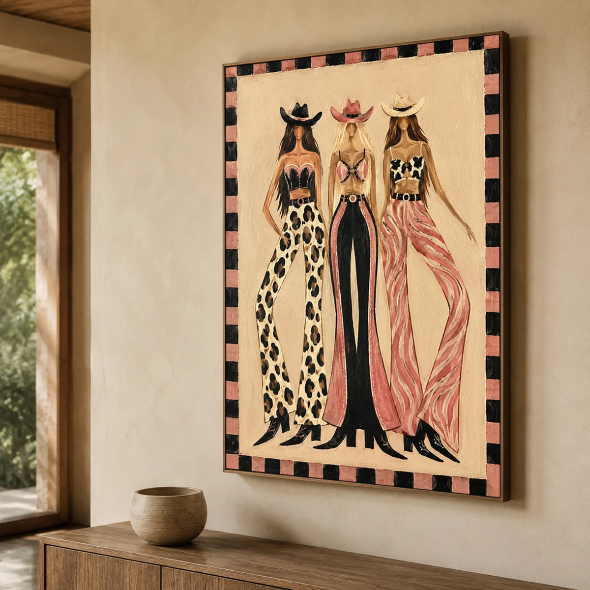 Western Pop Art｜Cowgirl Fashion Trio