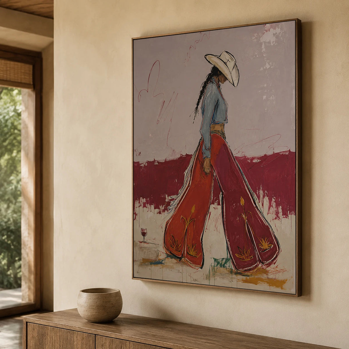 Western Pop Art | Lone Cowgirl Western Journey