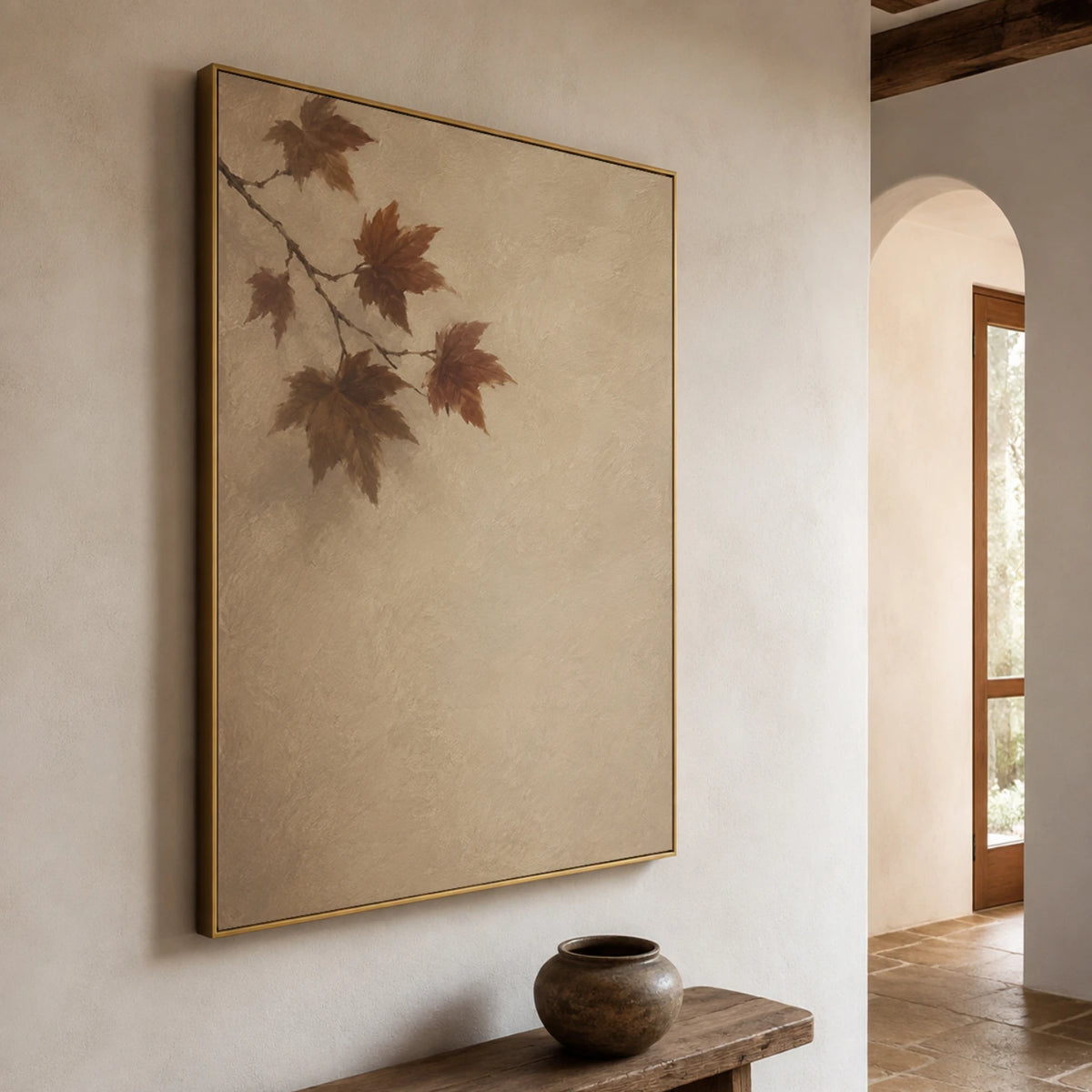 Expressive Contemporary Art｜Autumn Leaf Silence