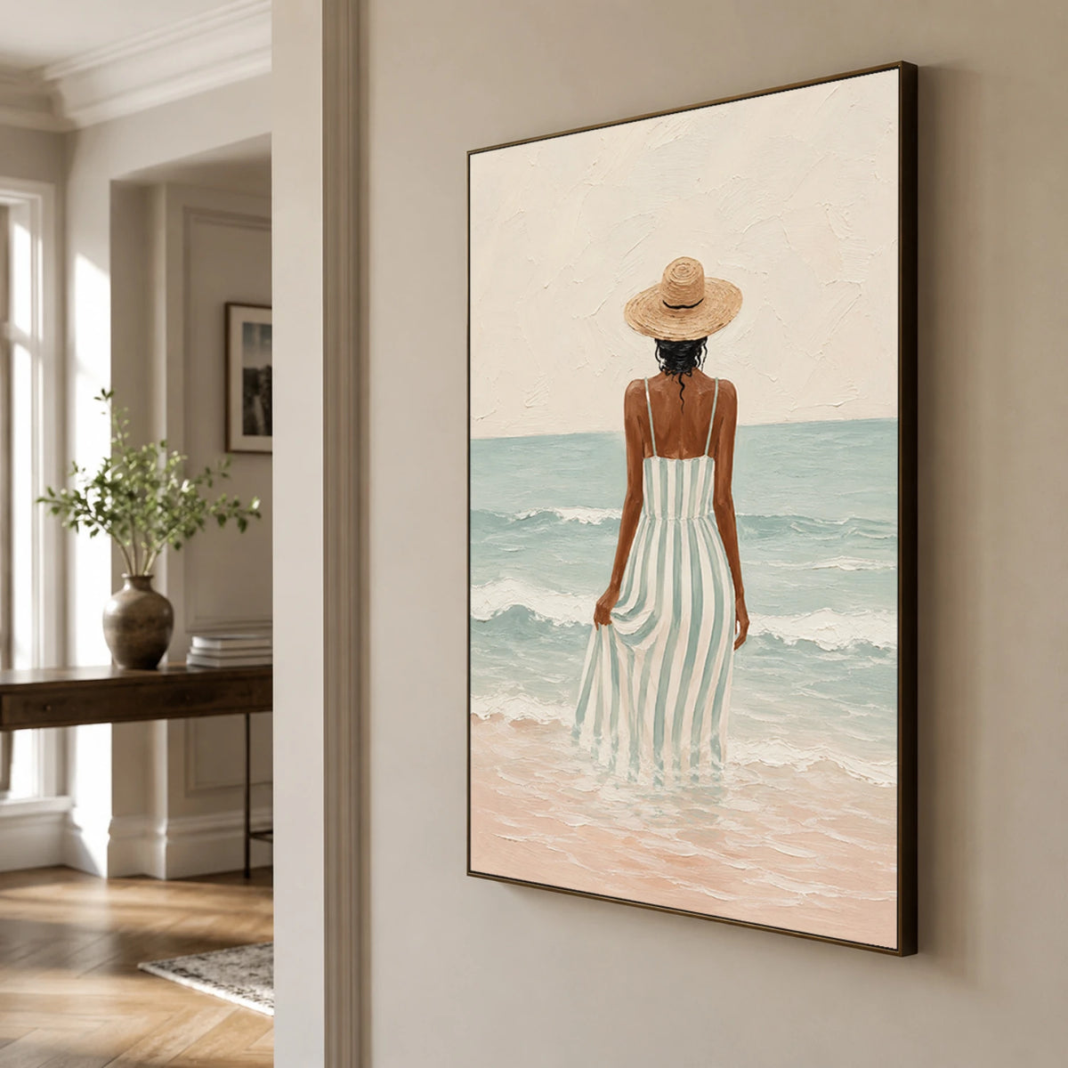Modern Folk Art｜Ocean Breeze Woman