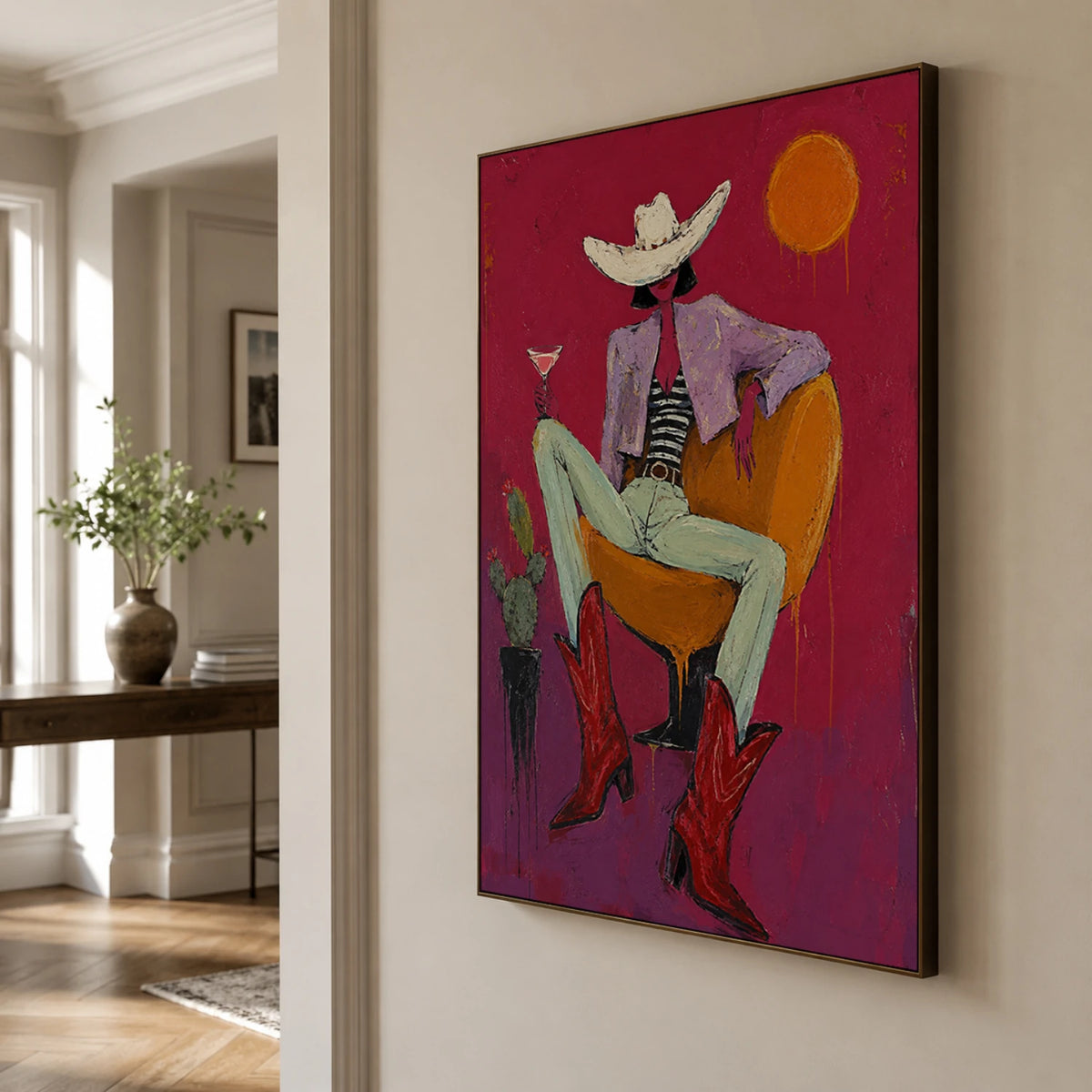 Western Pop Art｜Magenta High Noon