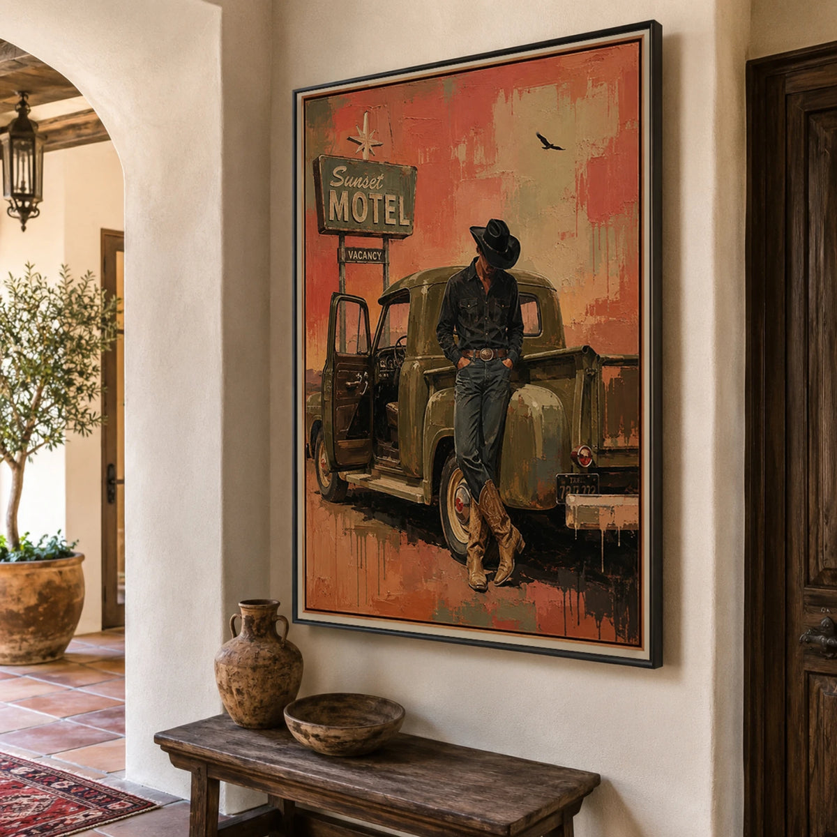 Western Pop Art｜Sunset Motel Drifter