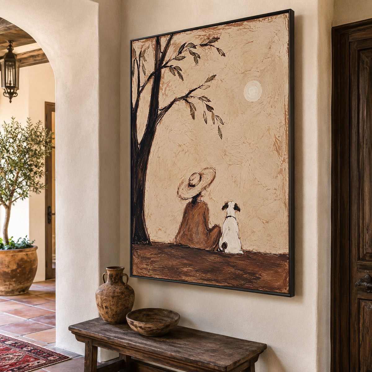 Modern Folk Art | Quiet Moonlight Companions