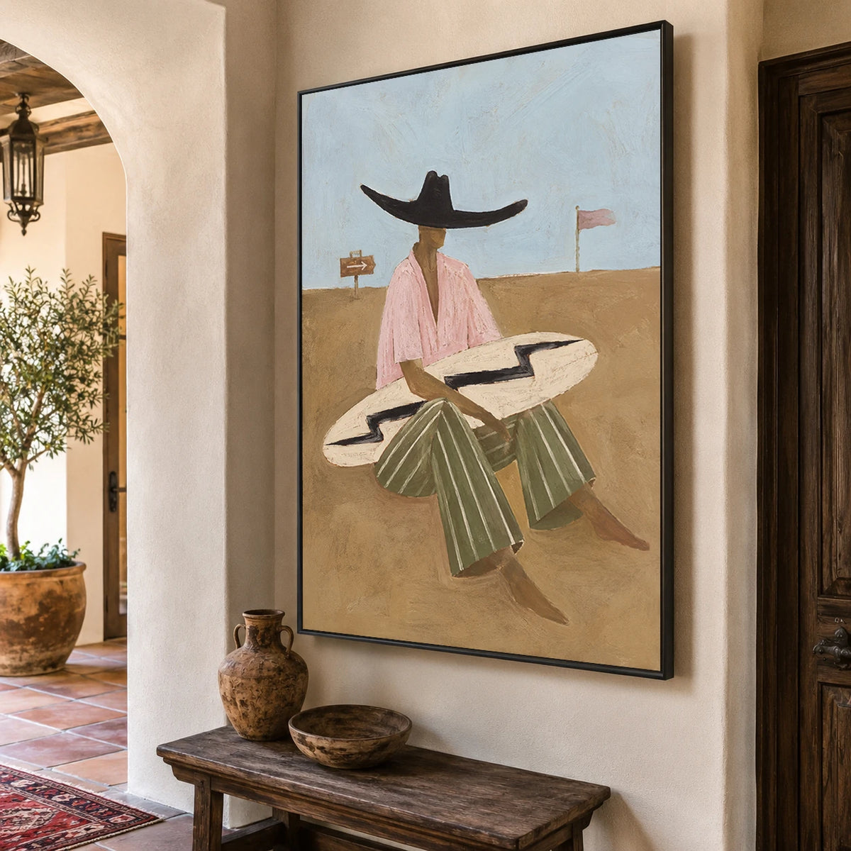 Modern Folk Art｜Coastal Surf Rider
