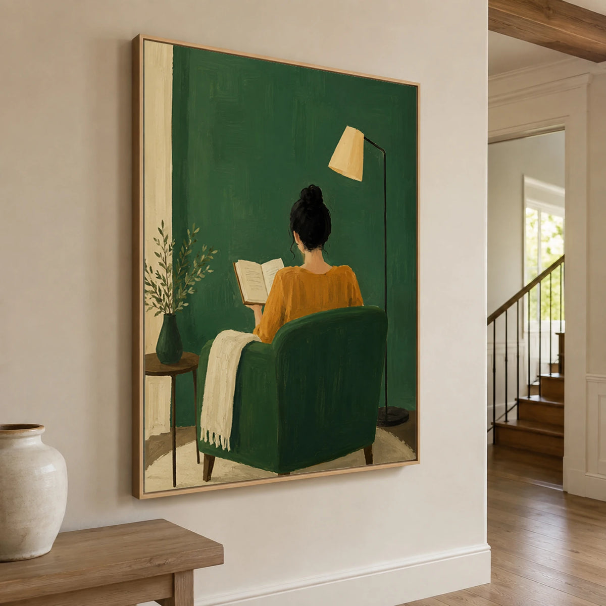 Modern Folk Art｜Striped Chair Reverie