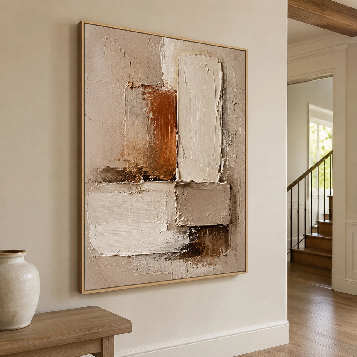 Textured & Impasto Art｜Terracotta Balance