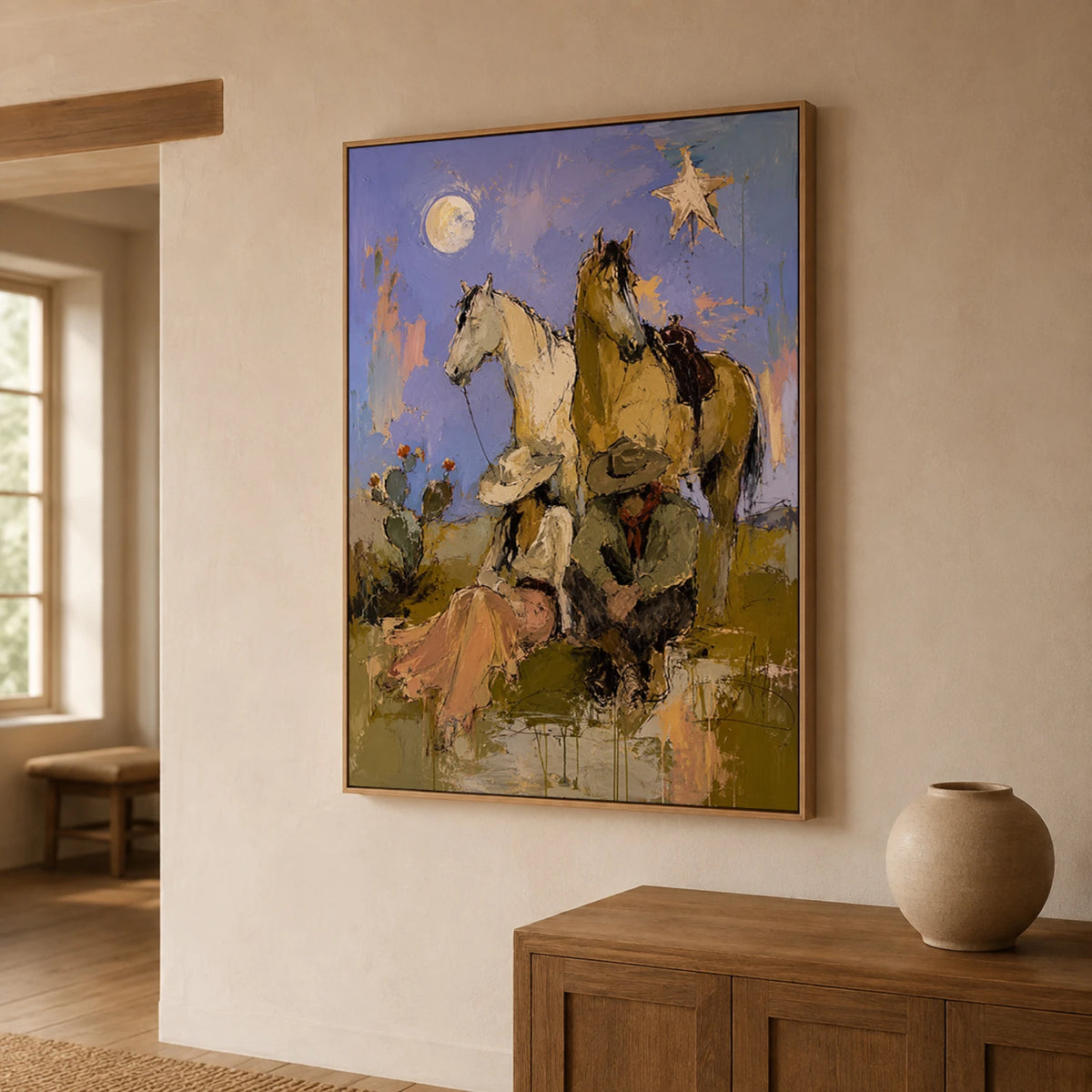 Western Pop Art｜Moonlit Riders