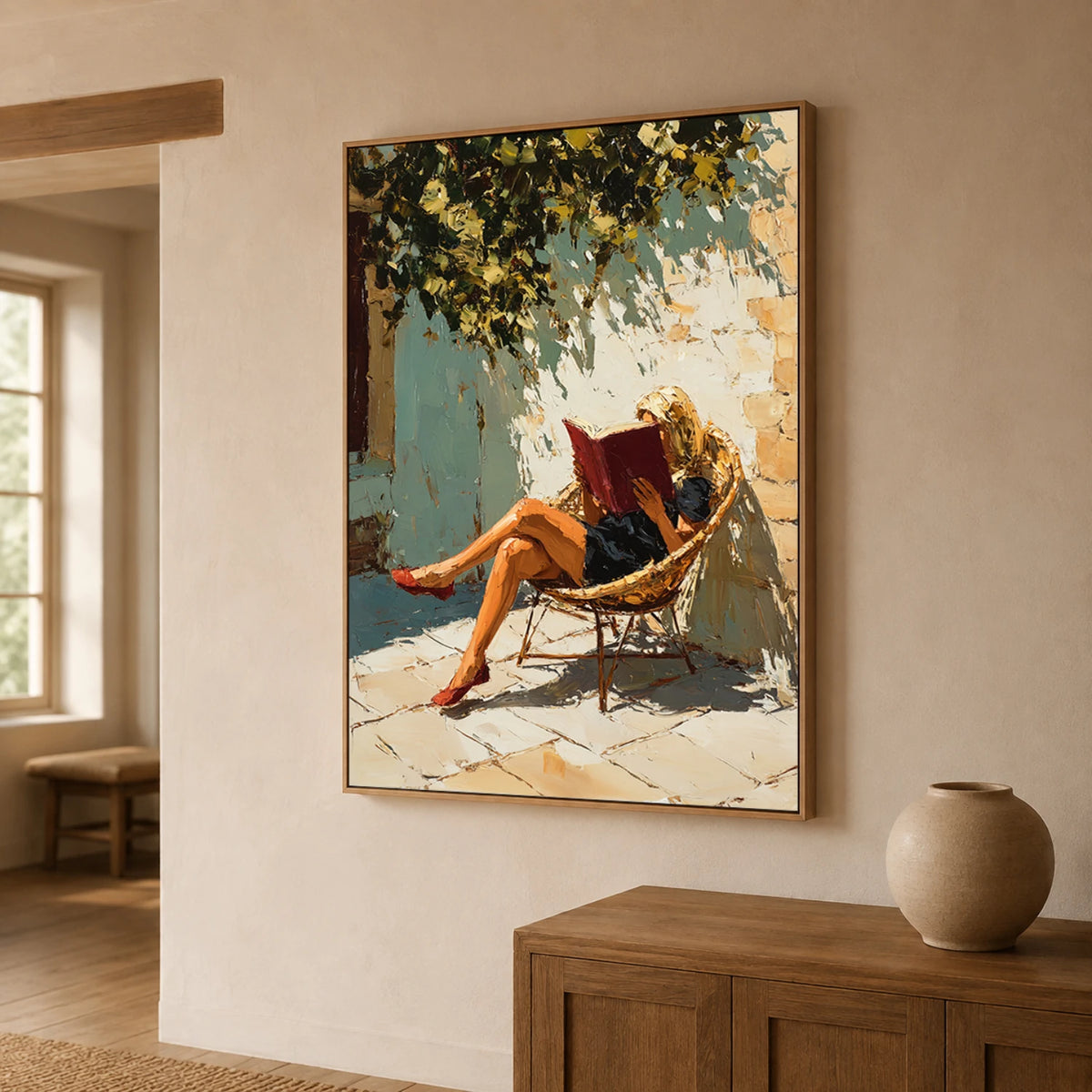 Modern Folk Art｜Sunlit Reading Retreat
