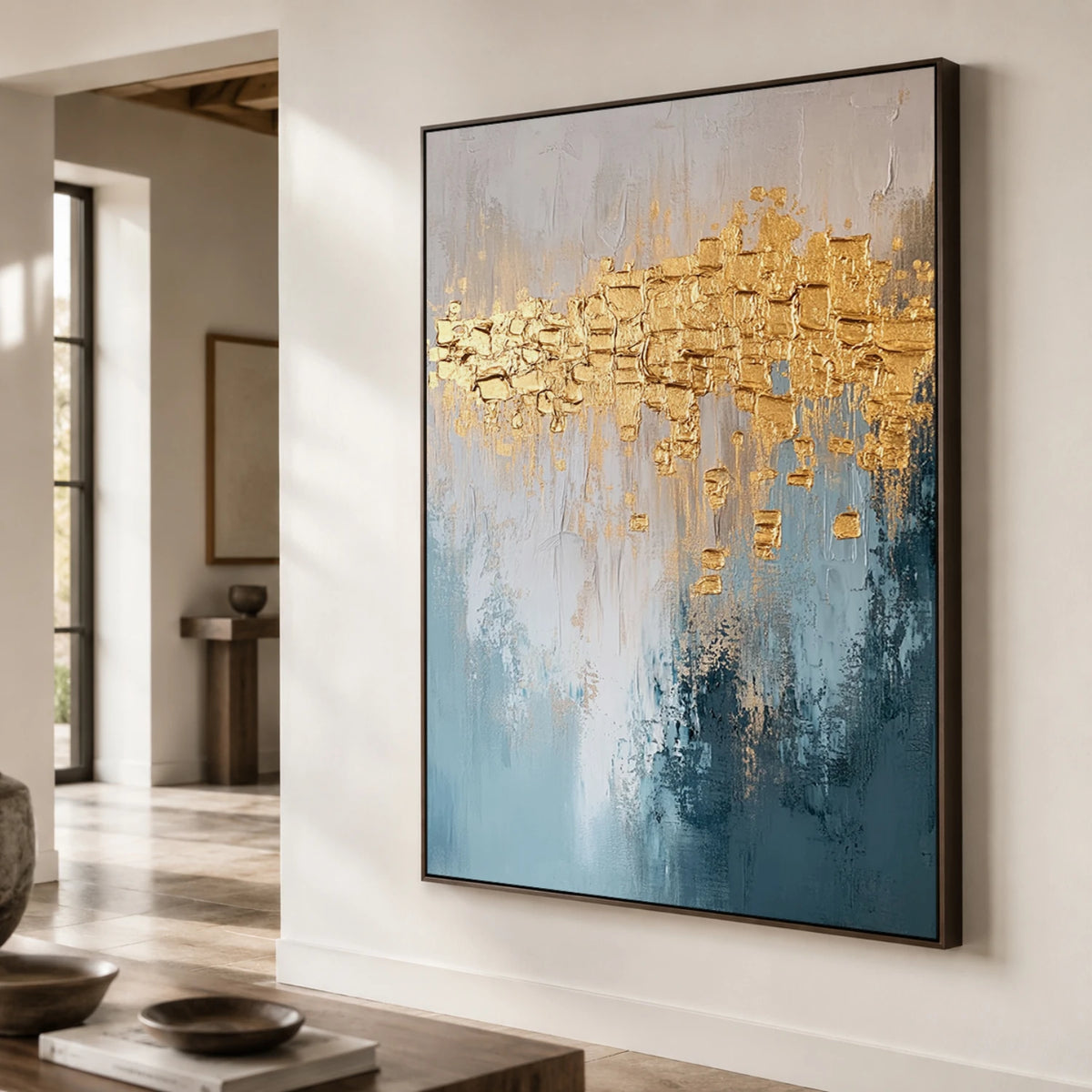 Textured & Impasto Art｜Golden Horizon Layers