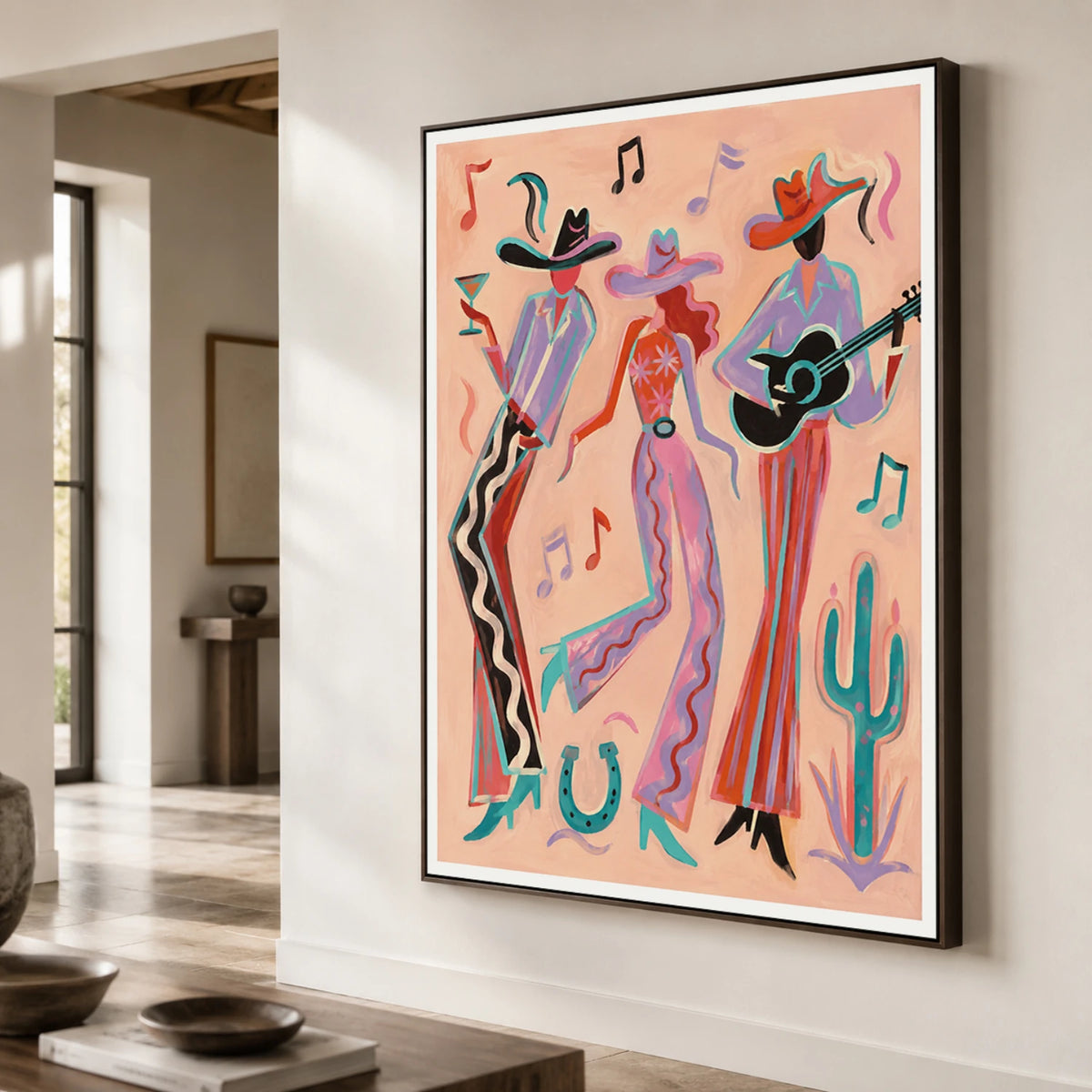 Western Pop Art｜Neon Rodeo Harmony
