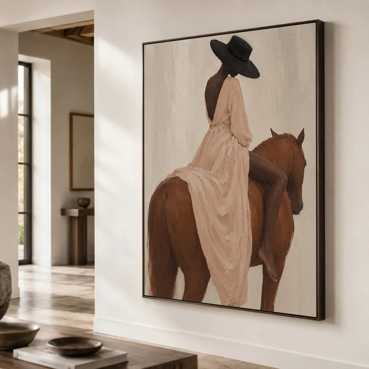 Vintage Americana Art｜Blush Rider