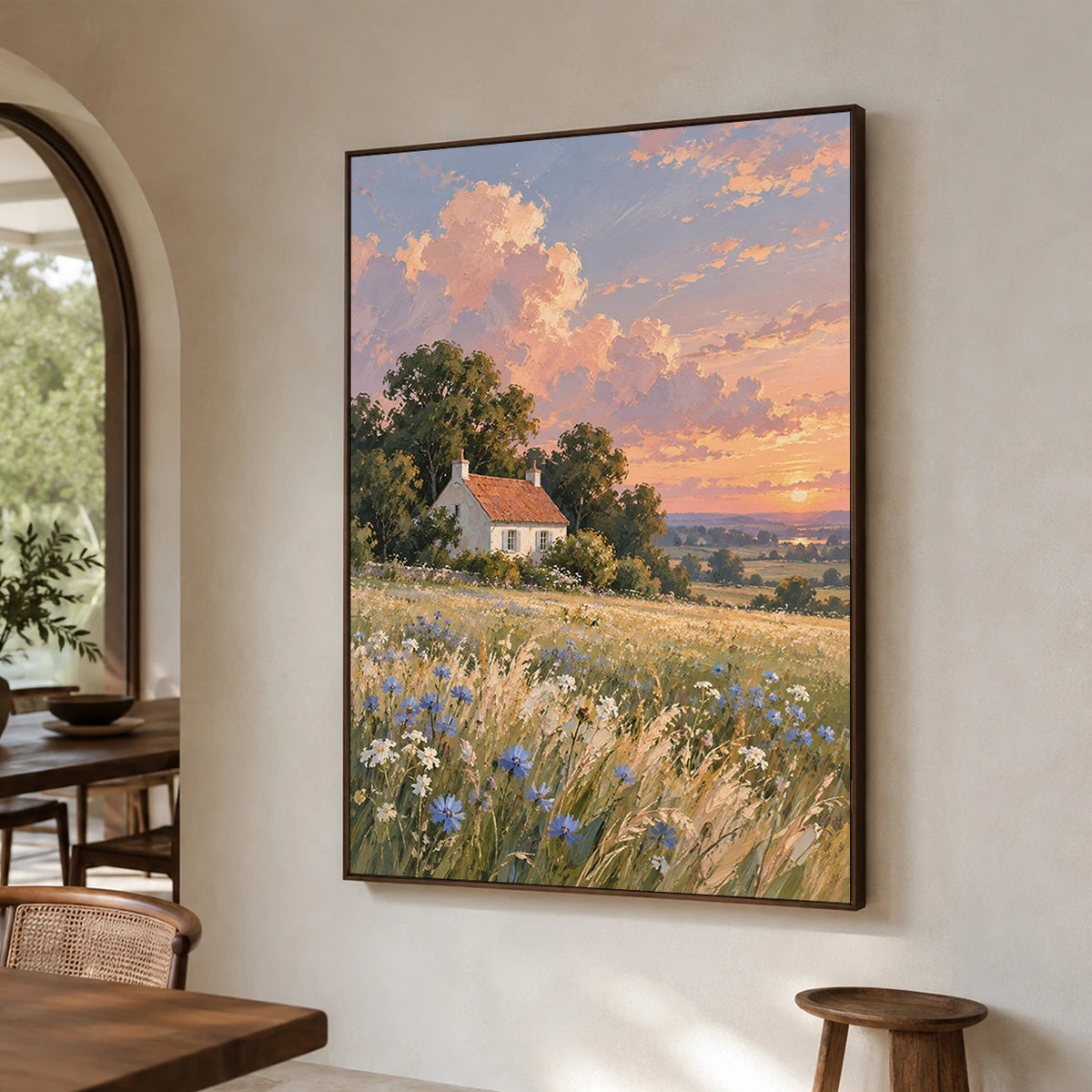 Textured & Impasto Art｜Where Evening Glows