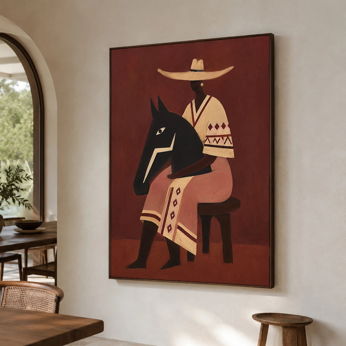 Modern Folk Art｜Desert Horse Rider