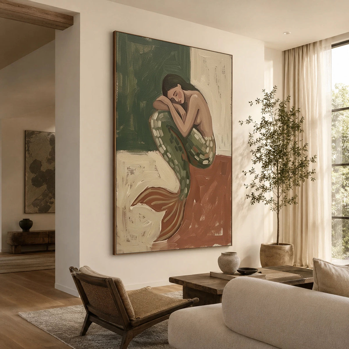 Modern Folk Art｜Resting Mermaid