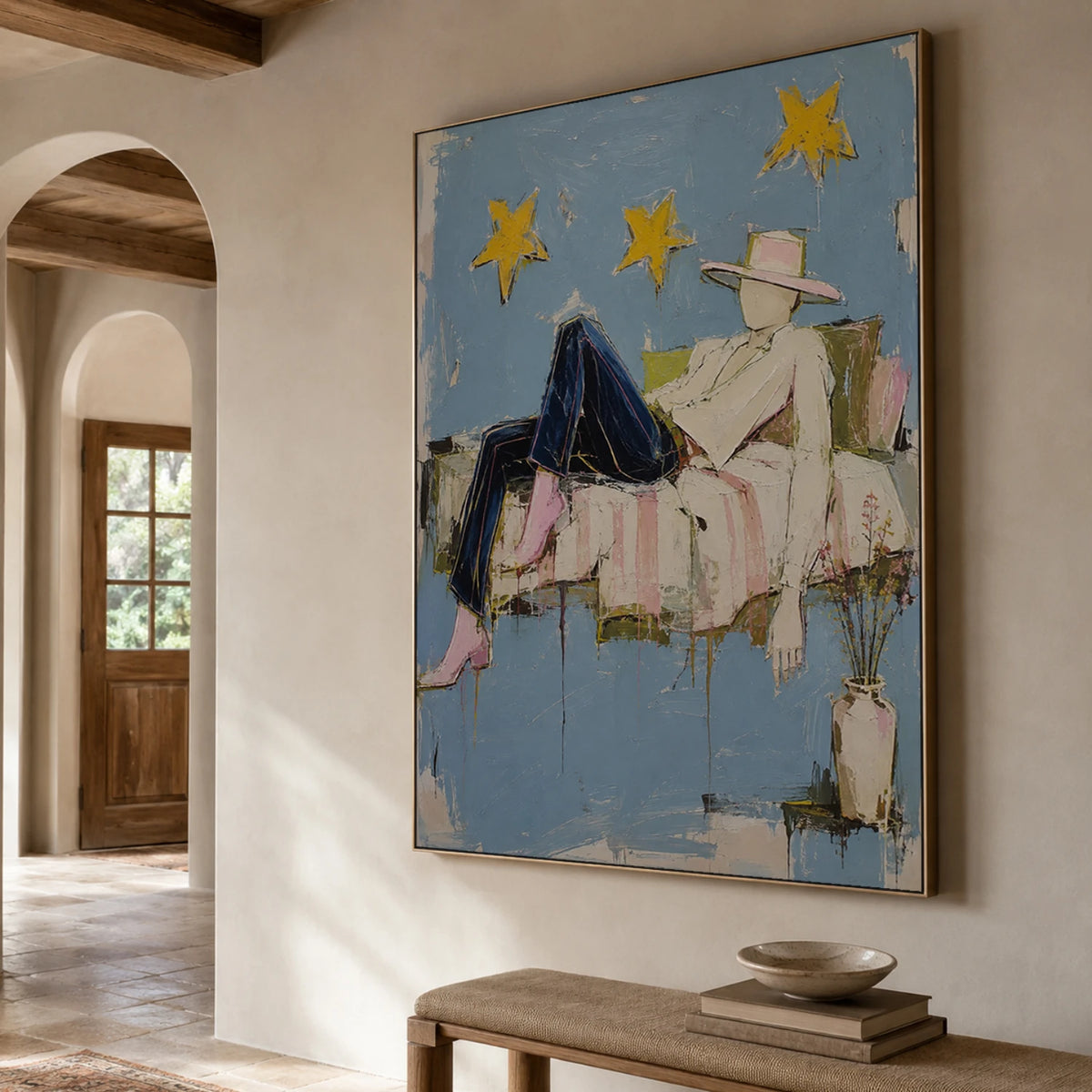 Western Pop Art｜Starlit Cowboy Reverie