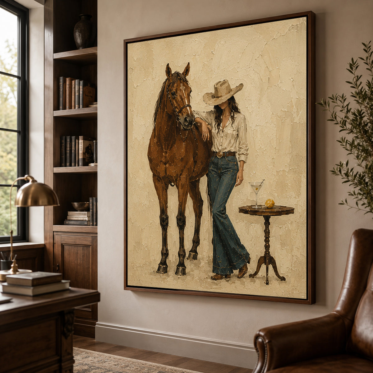 Western Pop Art | Cowgirl and Horse Western Lifestyle