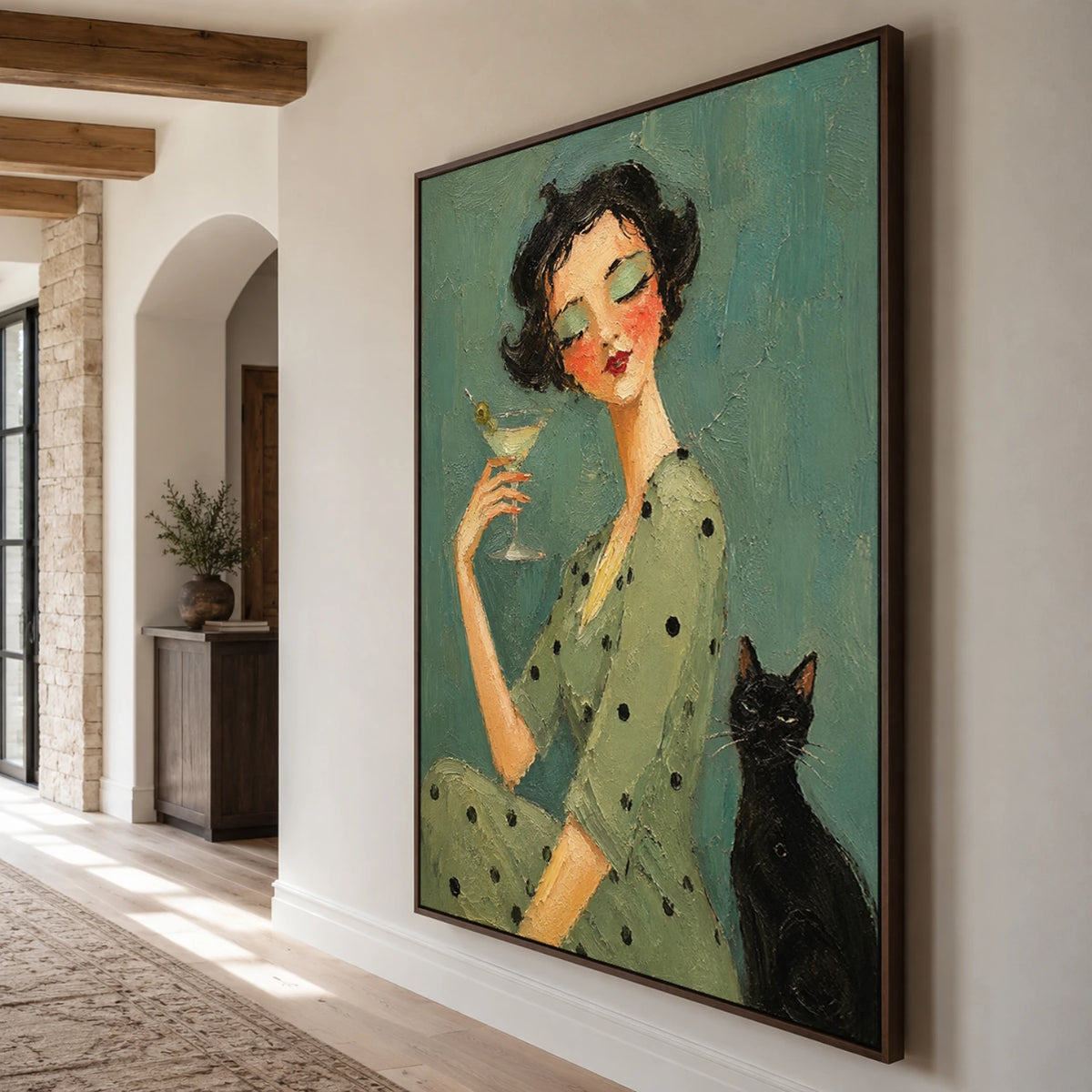 Modern Folk Art ｜ Green Martini