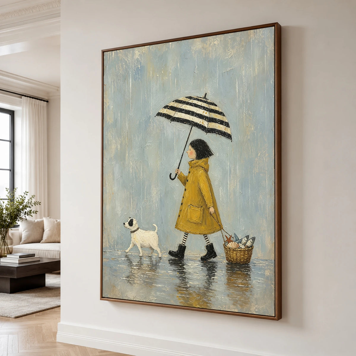 Modern Folk Art｜Rainy Market Stroll
