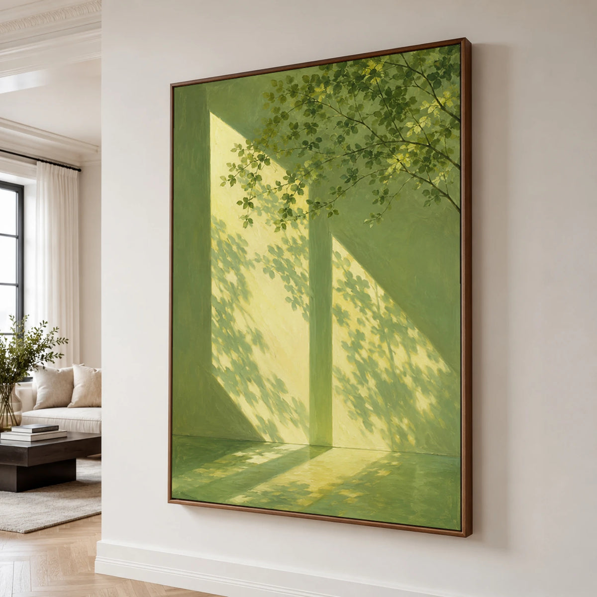 Expressive Contemporary Art｜Verdant Window Light