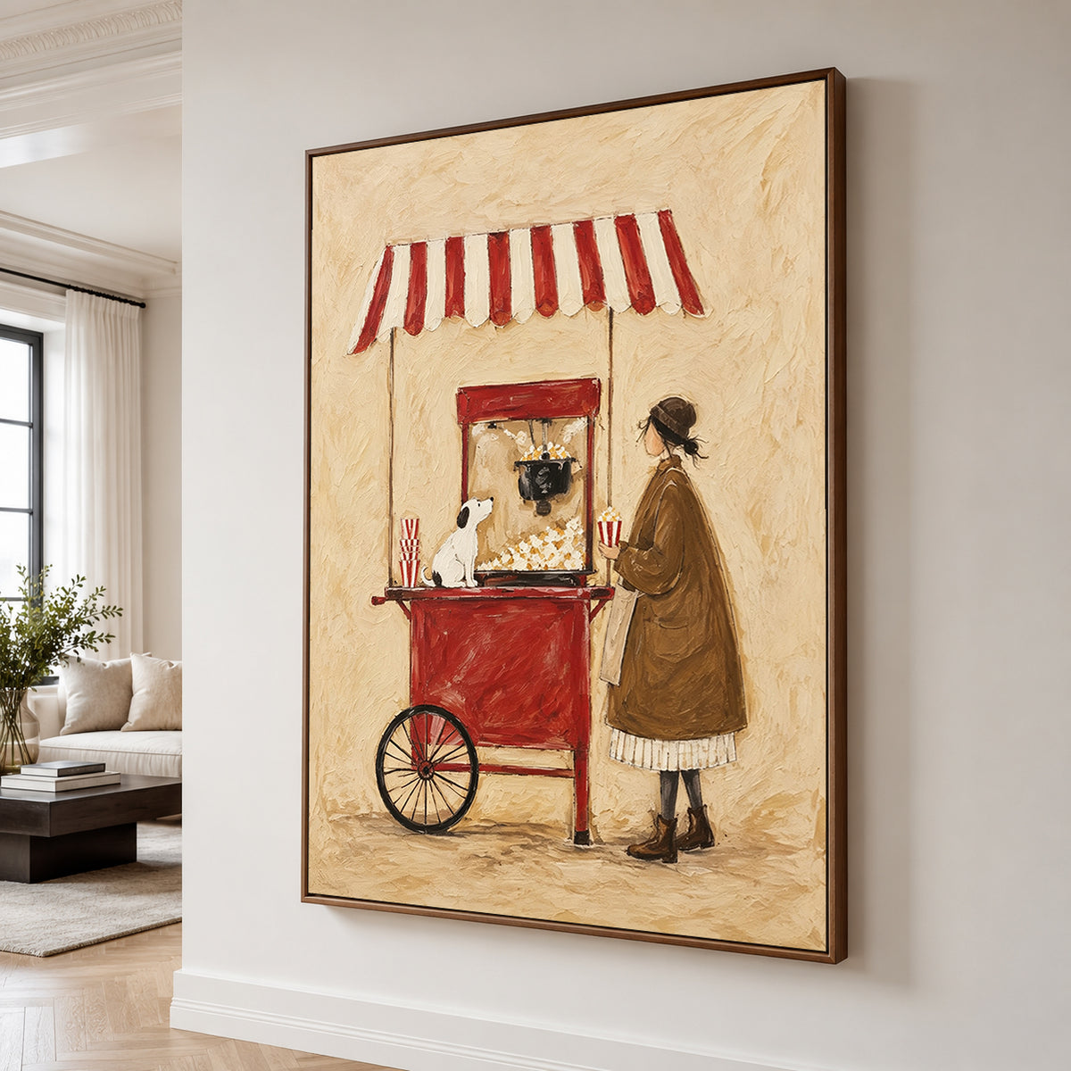 Modern Folk Art | Popcorn Cart Afternoon
