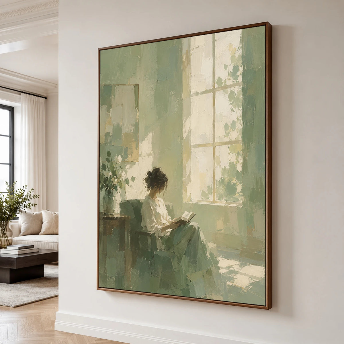 Expressive Contemporary Art｜Quiet Window Reading