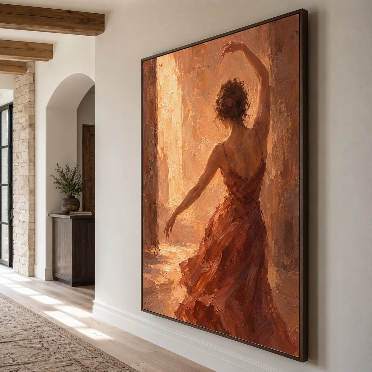 Expressive Contemporary Art｜Golden Light Dancer